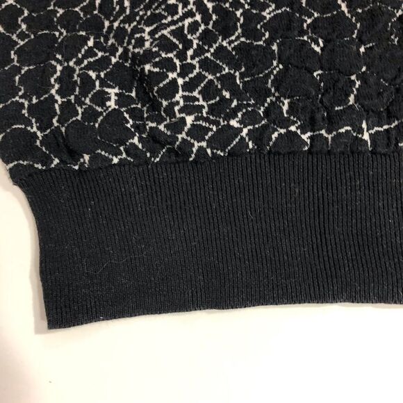 Halogen Black With White Long Sleeve Sweater - Picture 5 of 11